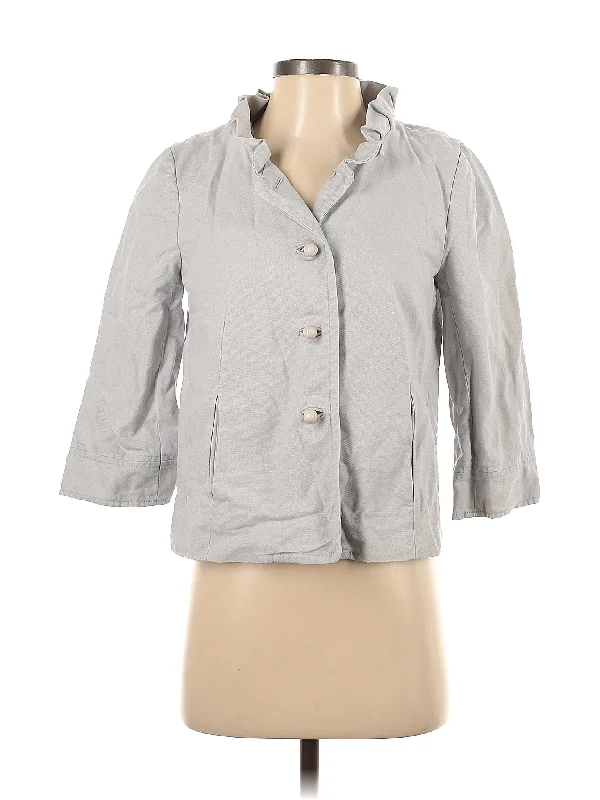 Jacket Boat Neck Shawl Collar Notched Collar