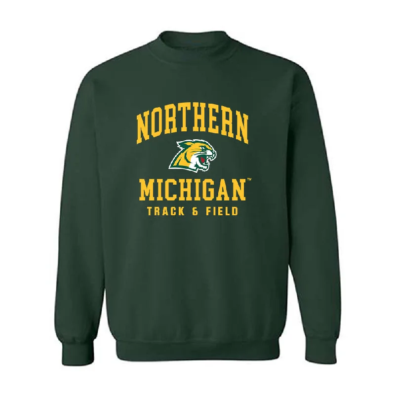 Northern Michigan - NCAA Women's Track & Field : Madelyn Rasmussen - Classic Shersey Crewneck Sweatshirt Hoodie with Sequins Glamorous Eye-catching