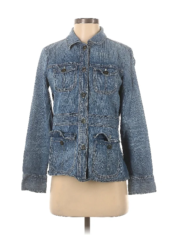 Denim Jacket V-Neck Jacket Boat Neck Jacket Square Neck Jacket