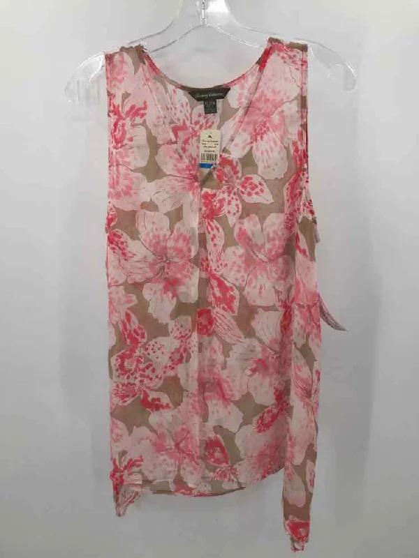Pre-Owned Tommy Bahama Brown Size XL Tank Top scoop neck tank