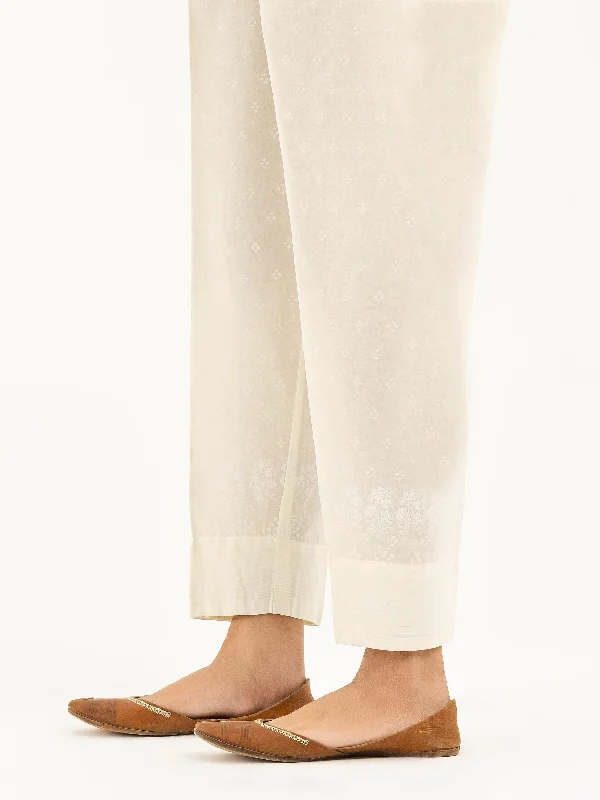 Printed Cambric Trouser(Pret) Trousers Timeless Classic