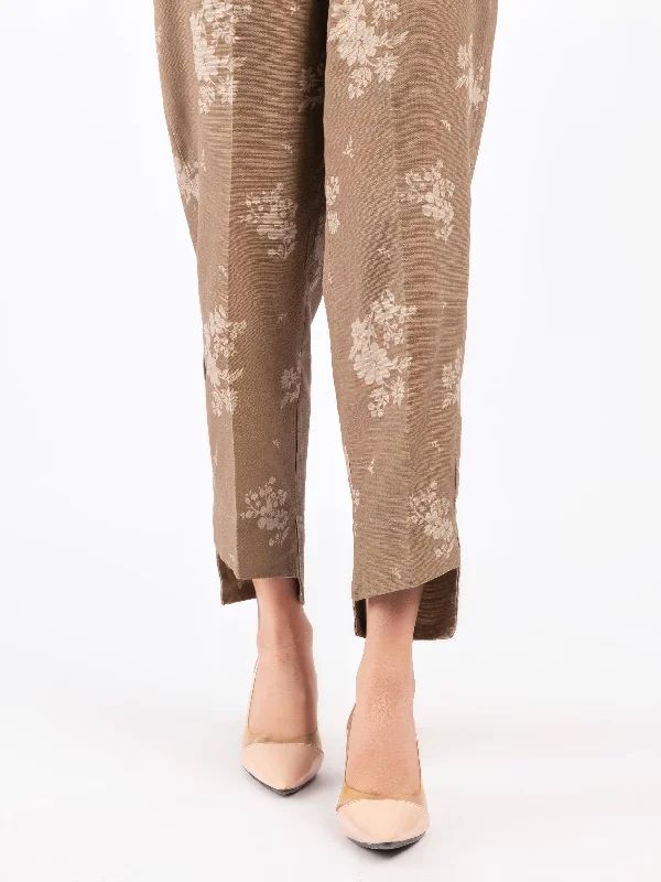 Printed Khaddar Trousers Trousers versatile all-occasion