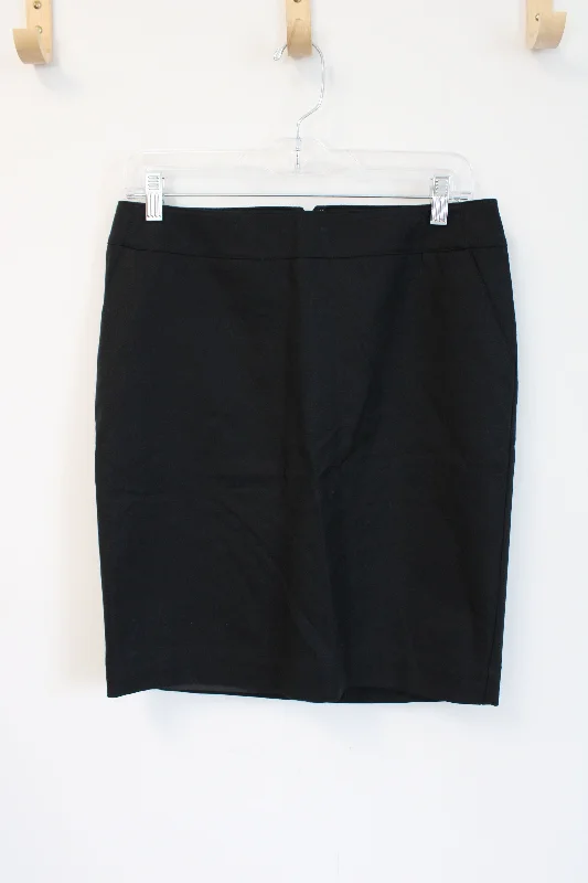 Merona Stretch Black Pencil Skirt | 6 cashmere skirt plush