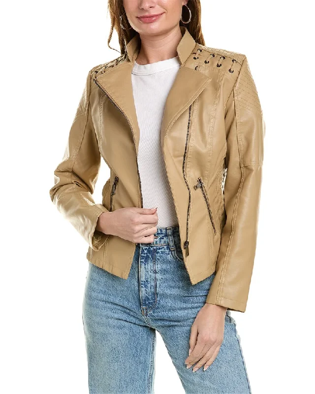 RENE LION Moto Jacket Insulated Jacket Fitted Jacket Loose Jacket