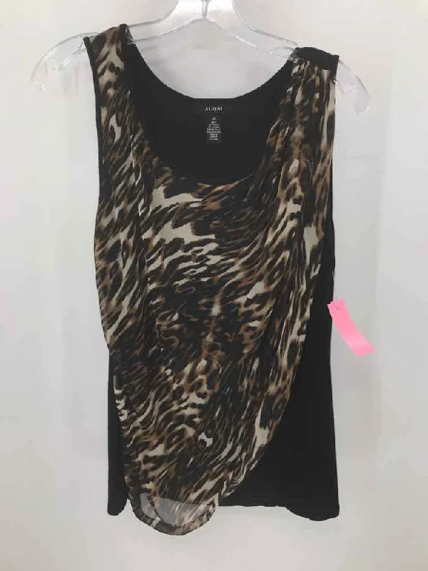 Pre-Owned Alfani Black Size Medium Tank Top tie dye tank