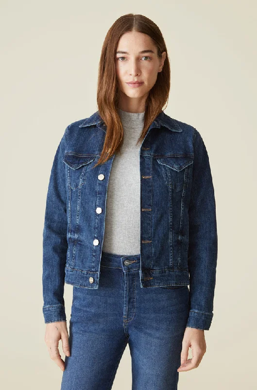 HKG - DENIM JACKET | ABYSS Belted Jacket Elasticated Jacket Padded Jacket