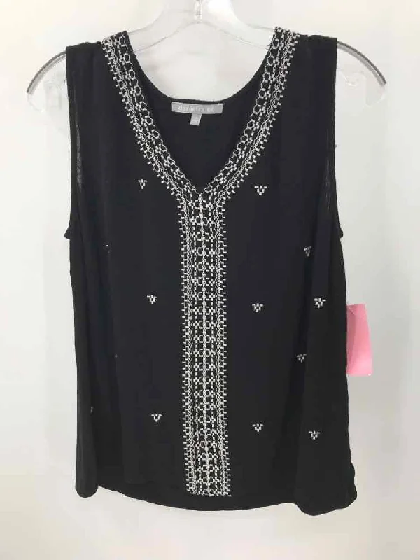 Pre-Owned Daniel Rainn Black Size Small Tank Top relaxed fit tank