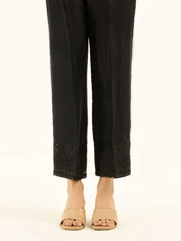 Embroidered Silk Trousers Trousers Designer Luxury