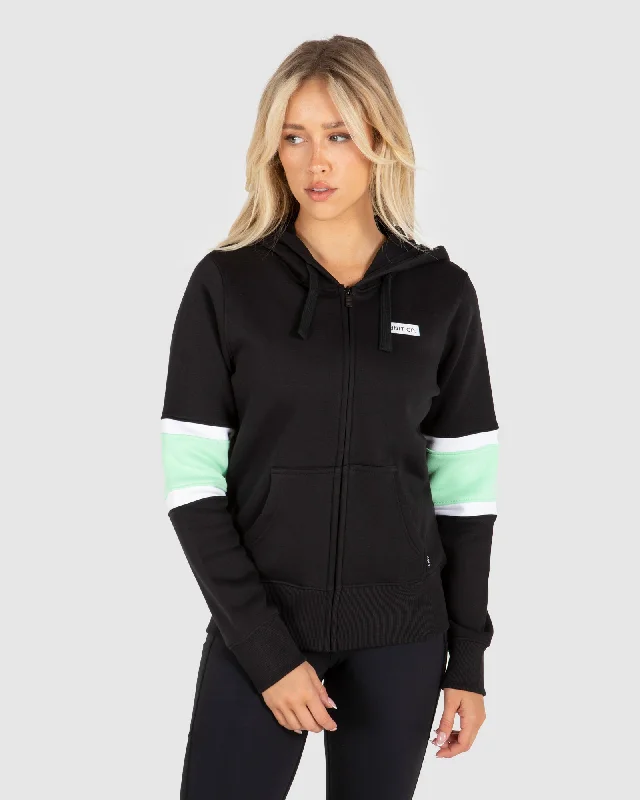 UNIT Ladies Dodge Zip Thru Hoodie Hoodie with Rhinestones Sparkly Elegant