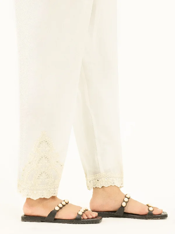 Embroidered Cambric Trousers Trousers sophisticated sleek