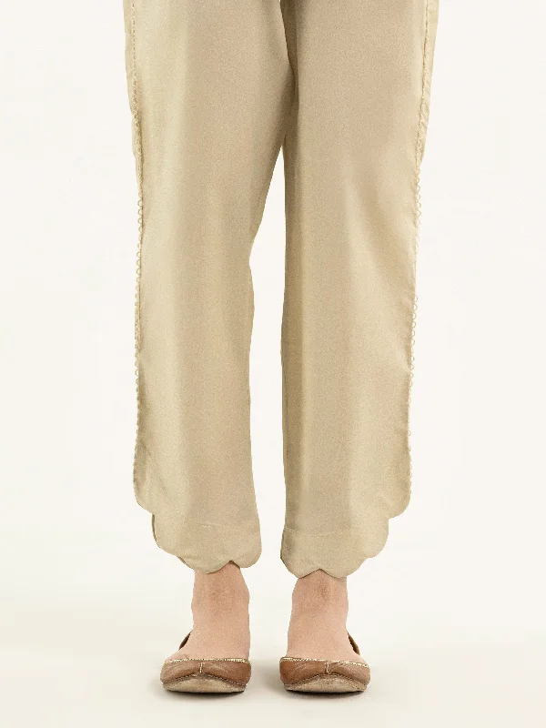 Dyed Cambric Trousers(Pret) Trousers Low Rise Relaxed