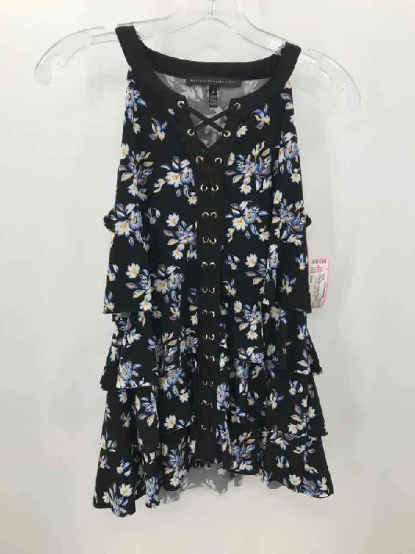 Pre-Owned WHBM Black Size Small Tank Top glitter tank top
