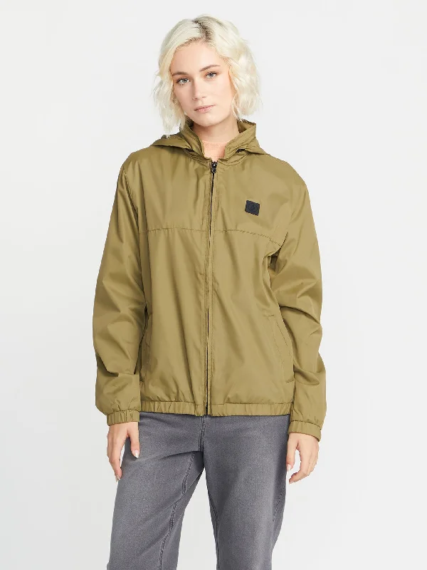 Earth Tripper Zip Jacket - Moss Fleece Jacket Down Jacket Feather Jacket