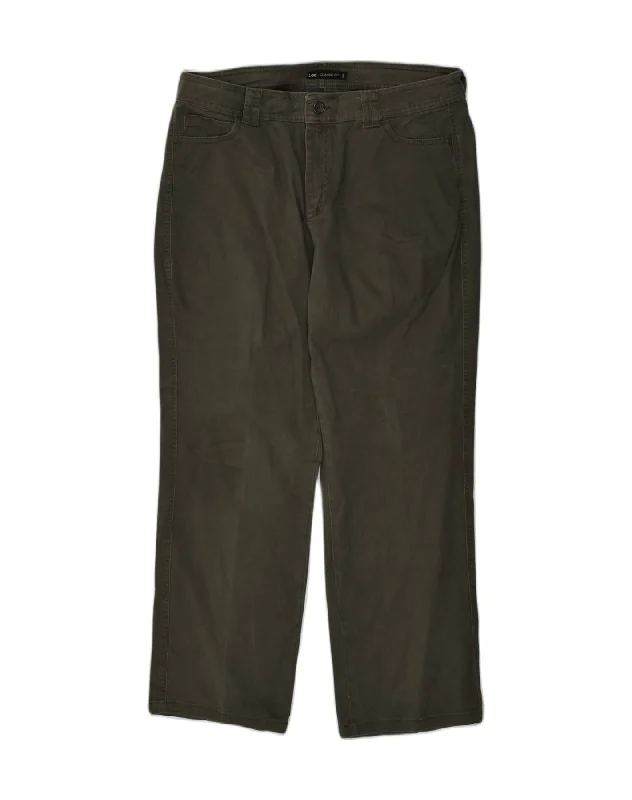 LEE Womens Classic Fit Straight Casual Trousers US 14 XL W36 L30 Grey Trousers versatile all-occasion LEE Womens Classic Fit Straight Casual Trousers US 14 XL W36 L30 Grey Trousers versatile all-occasion