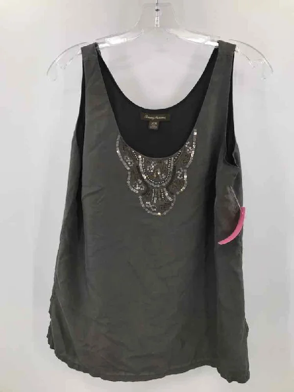 Pre-Owned Tommy Bahama Grey Size Medium Tank Top pastel tank top