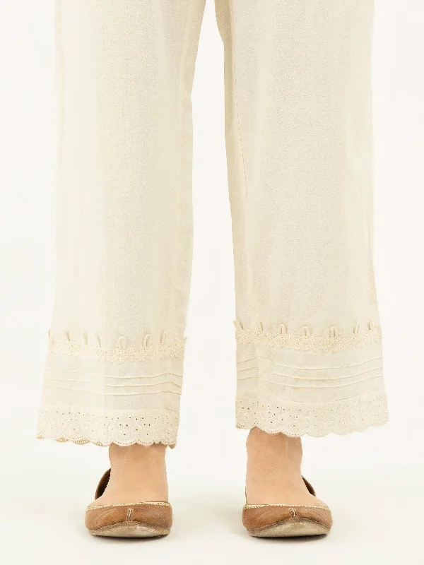 Embroidered Crepe Trousers(Pret) Trousers Trousers Formal