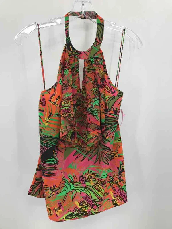 Pre-Owned Impulse Orange Size XS Halter Tank Top baby blue tank