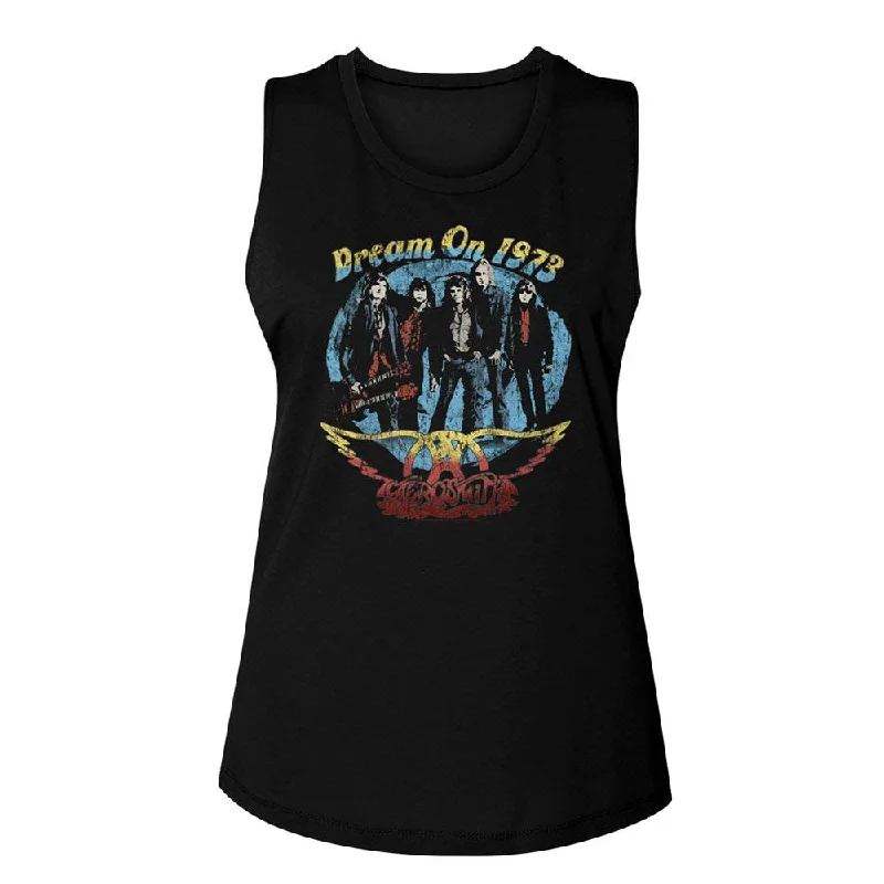 Women Exclusive AEROSMITH Muscle Tank, Dream On comfortable tank top