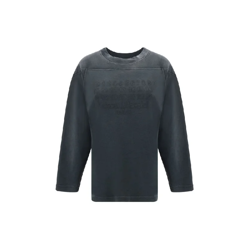 Margiela Sweatshirt Hoodie with Hem Applique Textured Unique