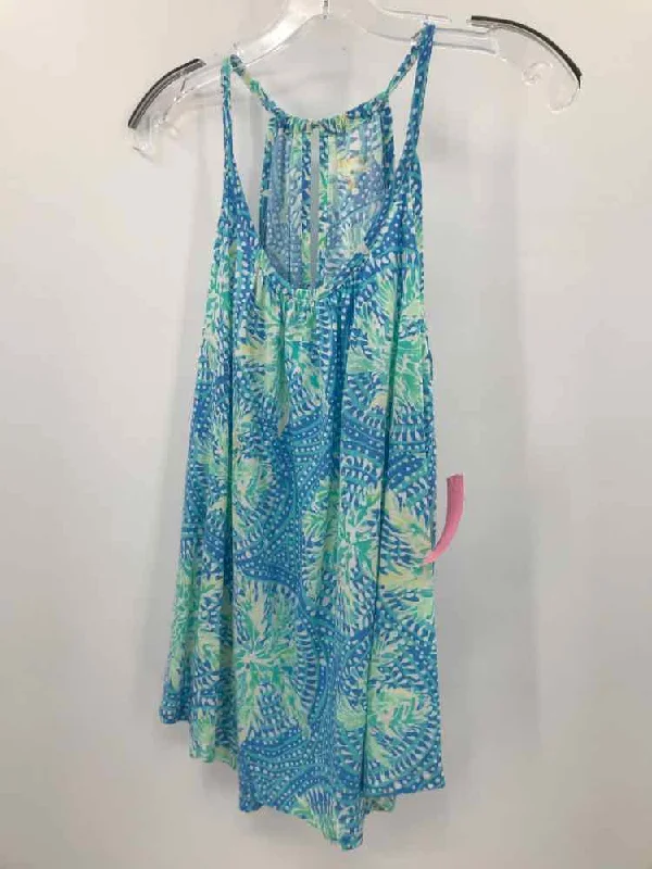 Pre-Owned Lilly Pulitzer Blue Size Small Tank Top baby blue tank