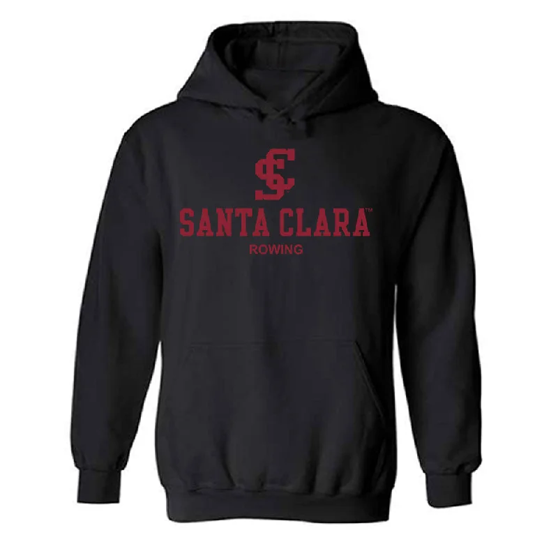 SCU - NCAA Women's Rowing : Gabriela Trbovic - Hooded Sweatshirt Classic Shersey Hoodie with Pattern Geometric Abstract