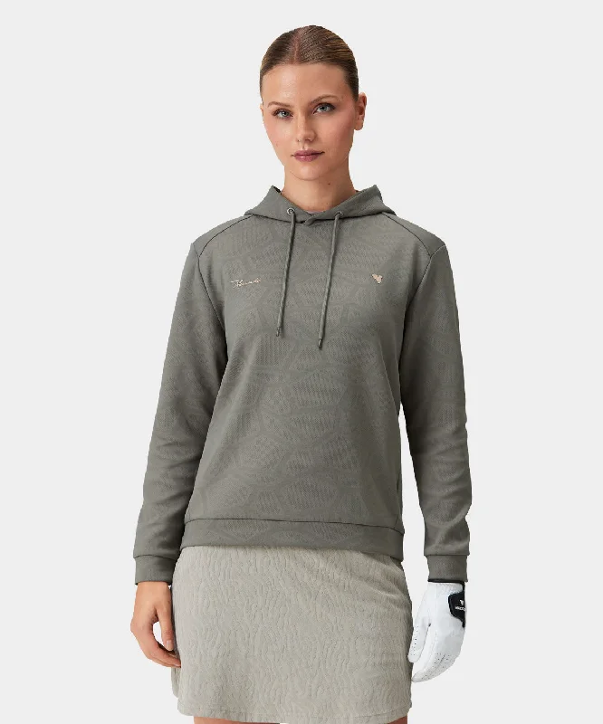 Olive Tech Cropped Hoodie Hoodie with Magnetic Closure Innovative Modern