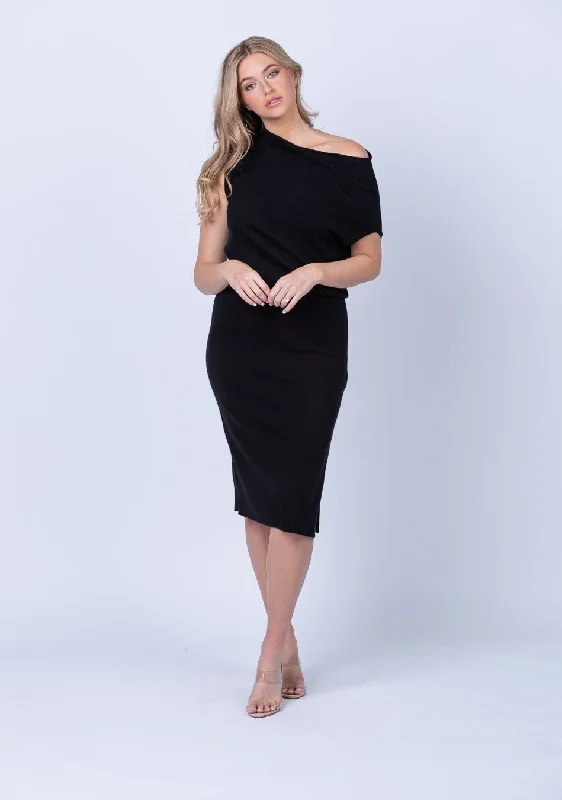 Brochu Walker Lori Dress in Black Onyx
