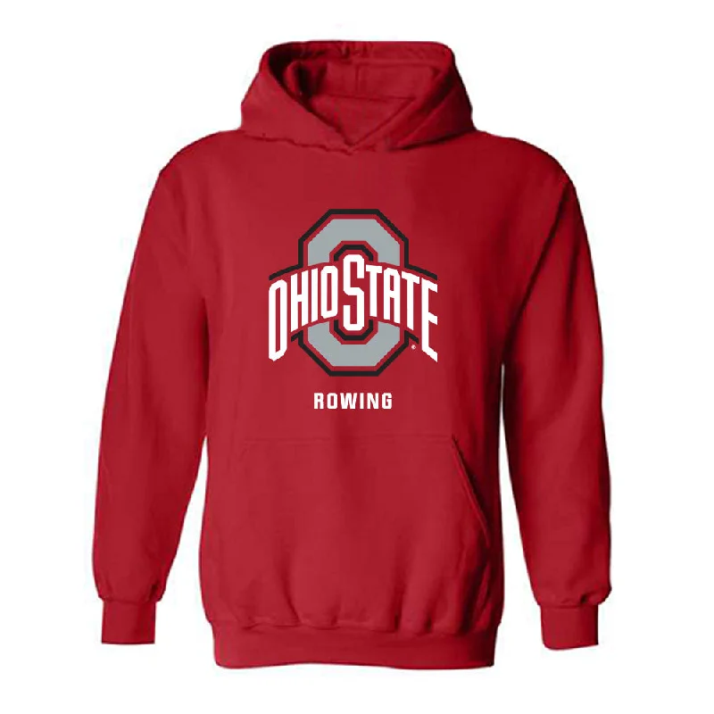 Ohio State - NCAA Women's Rowing : Eliana Bujwalo-Nowak - Classic Shersey Hooded Sweatshirt Hoodie with Ribbed Hem Stretchable Secure