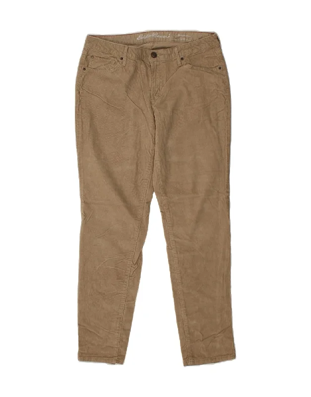 EDDIE BAUER Womens Boyfriend Corduroy Trousers US 8 Medium W30 L31 Beige Trousers Bridal Satin EDDIE BAUER Womens Boyfriend Corduroy Trousers US 8 Medium W30 L31 Beige Trousers Bridal Satin