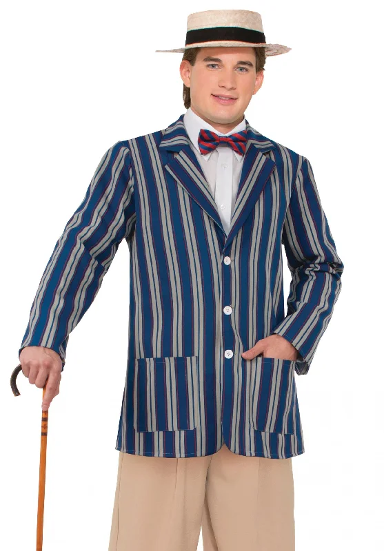 Boater Jacket Costume Mens Rowing Suit Satin Fabric Silk Fabric Chiffon Fabric