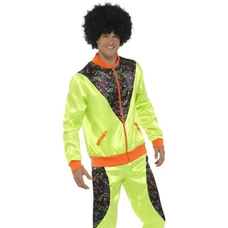 80s Retro Shell Suit Costume Adult Neon Green Trousers Jacket Tiered Jacket Buttoned Jacket Zippered Jacket 80s Retro Shell Suit Costume Adult Neon Green Trousers Jacket Tiered Jacket Buttoned Jacket Zippered Jacket