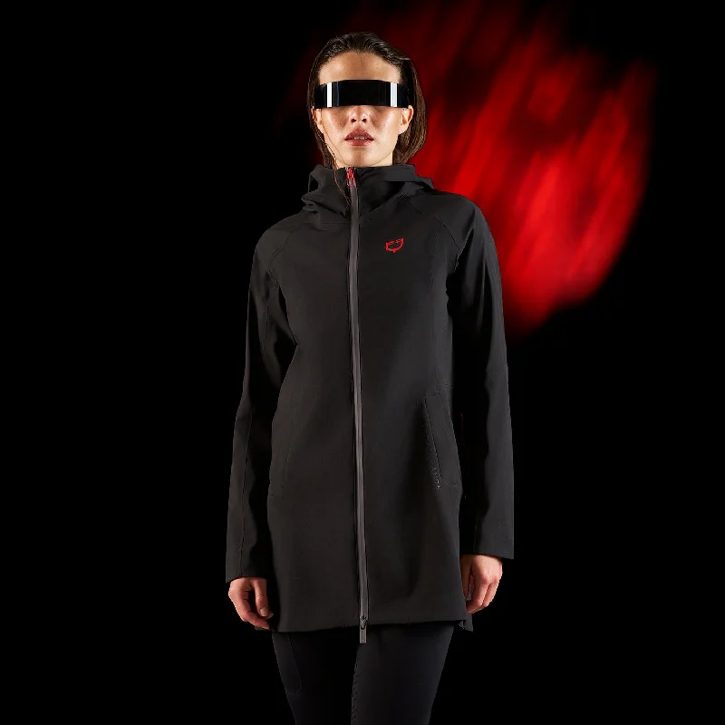 Ridertech Women's Long Waterproof Softshell Jacket Cotton Fabric Linen Fabric Terry Fabric Ridertech Women's Long Waterproof Softshell Jacket Cotton Fabric Linen Fabric Terry Fabric