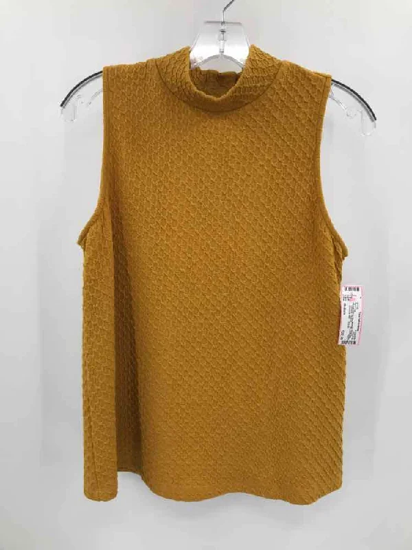 Pre-Owned eri + ali Yellow Size Medium Tank Top lace back tank