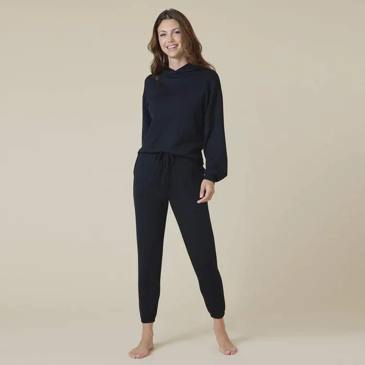 DreamTech Oversize Hoodie Lounge Set Hoodie with Slit Hem Functional Movement