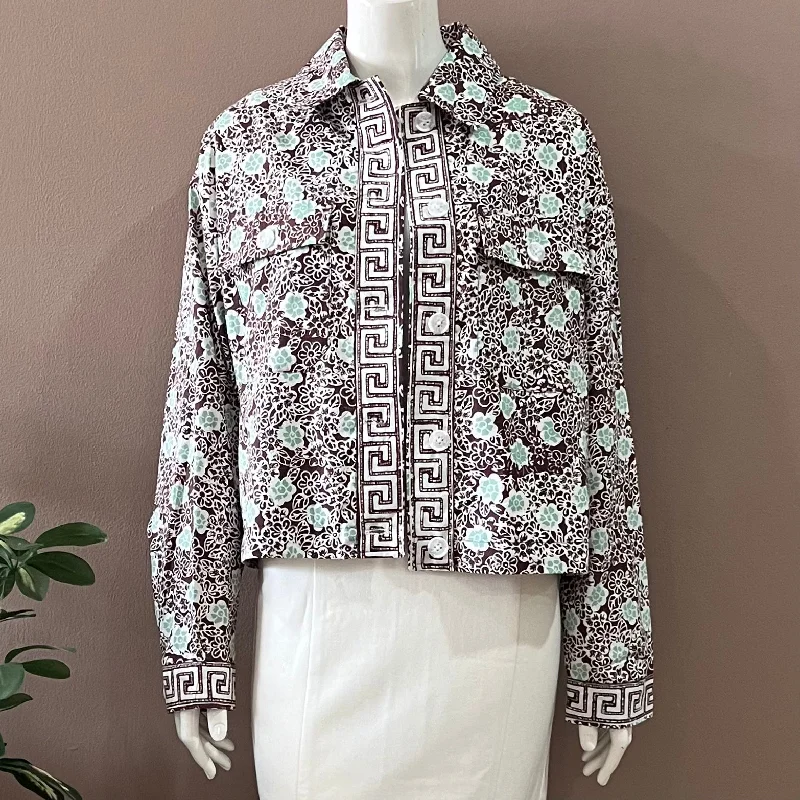 Batik Modern Jacket - L Chenille Fabric Brocade Fabric Lace Fabric