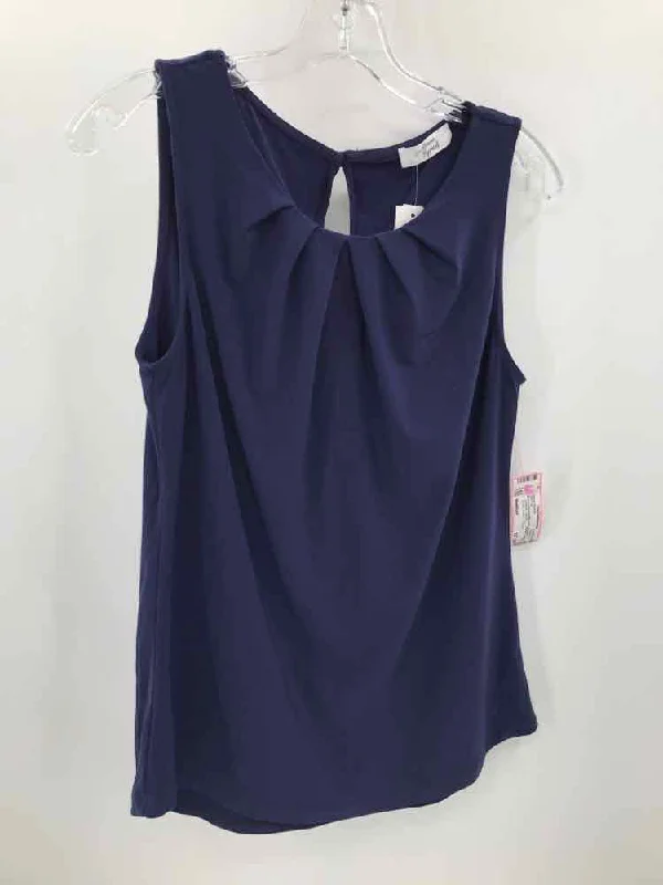 Pre-Owned Beacon Apparel Blue Size Medium Tank Top scoop neck tank