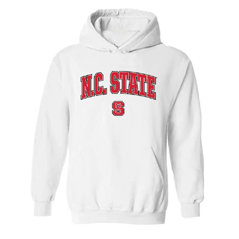 NC State - NCAA Women's Track & Field : Audrey Jenkins - Generic Shersey Hooded Sweatshirt Hoodie with Side Slits Relaxed Casual