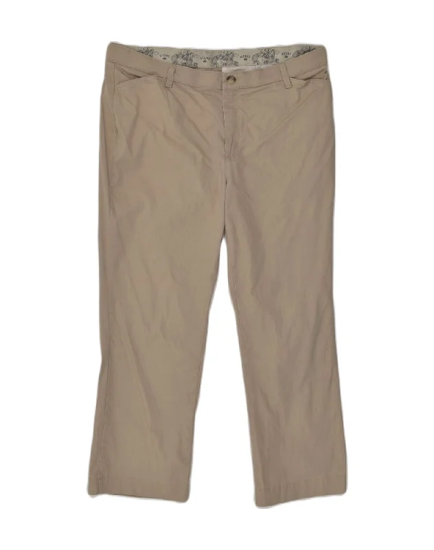 LEE Womens Straight Casual Trousers UK 18 XL W38 L27 Grey Cotton Trousers Corduroy Warm