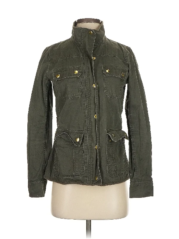 Jacket Zippered Front Buttoned Front Snap Front