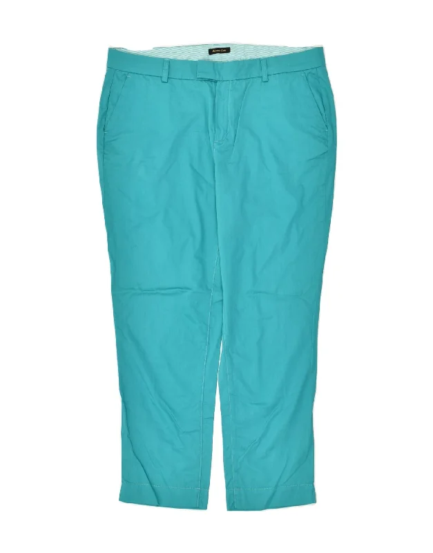 MASSIMO DUTTI Womens Tapered Chino Trousers W32 L26 Blue Cotton Trousers Party Sparkling MASSIMO DUTTI Womens Tapered Chino Trousers W32 L26 Blue Cotton Trousers Party Sparkling