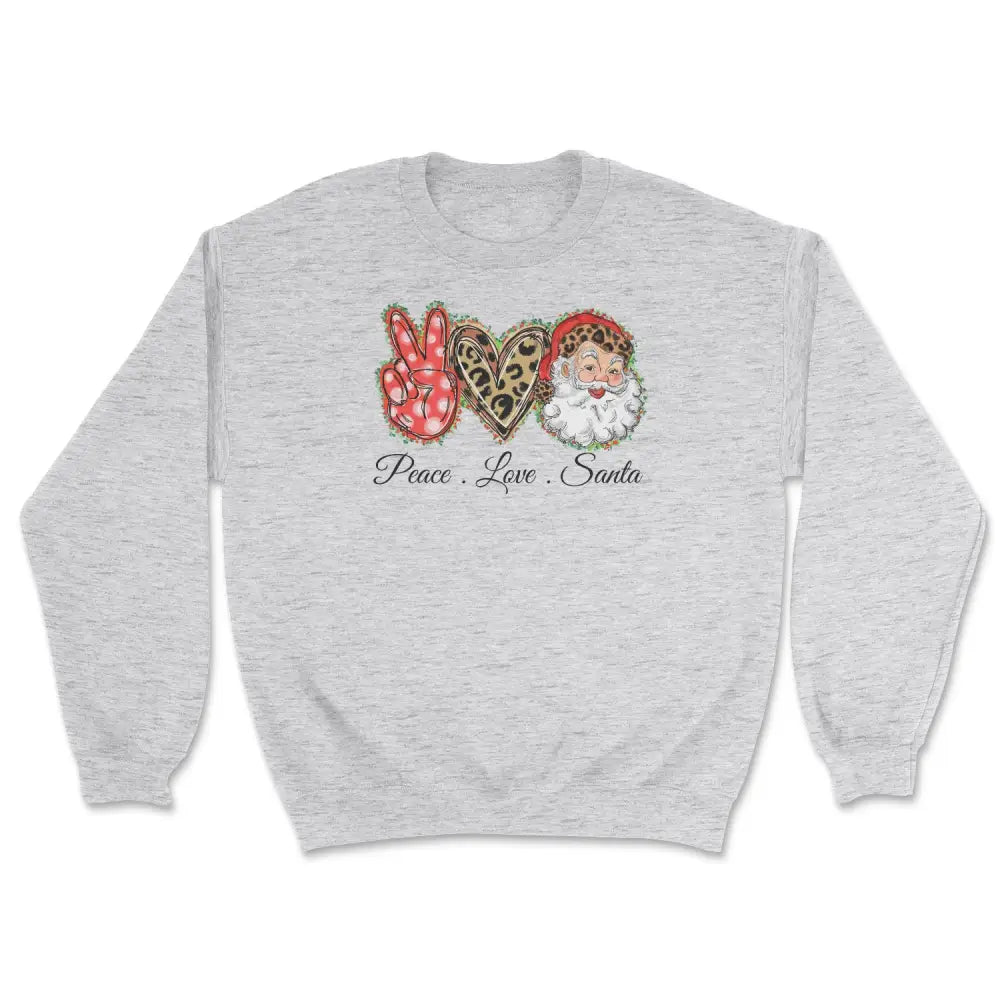 Peace love santa sweatshirt Hoodie with Illustration Artistic Creative