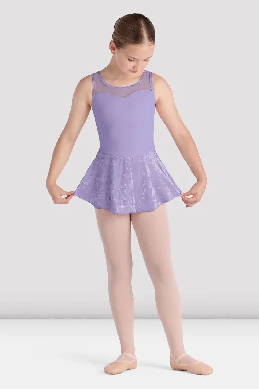 Girls Lulu Tank Skirted Leotard crossback tank top