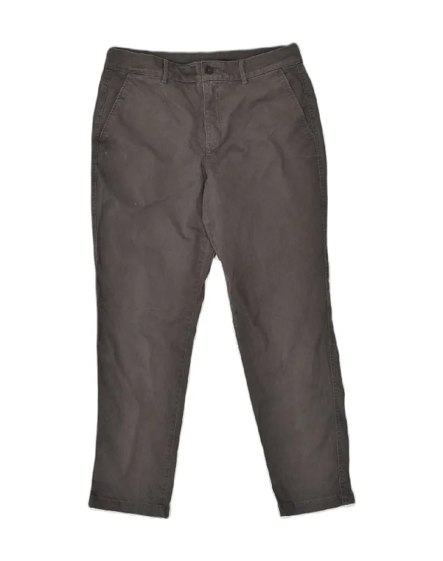 EDDIE BAUER Womens Slim Casual Trousers US 10 Large W32 L27 Grey Cotton Trousers Recommended Stylist EDDIE BAUER Womens Slim Casual Trousers US 10 Large W32 L27 Grey Cotton Trousers Recommended Stylist