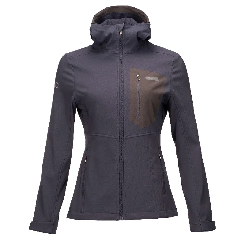 Chaqueta Mujer Seek Softshell Hoody Jacket Azul Noche Lippi Front Pockets Side Pockets Patch Pockets Chaqueta Mujer Seek Softshell Hoody Jacket Azul Noche Lippi Front Pockets Side Pockets Patch Pockets