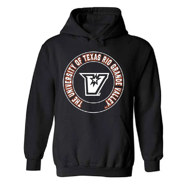 UTRGV - NCAA Women's Track & Field : Ashley Lingueno - Classic Shersey Hooded Sweatshirt Hoodie with Distressed Vintage Worn