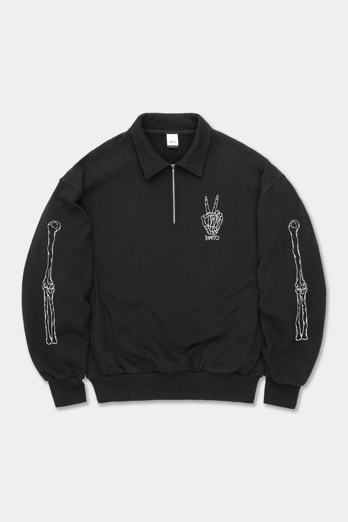 Polo Half Zip Sweatshirt Cotton Hoodie Fleece Lining Warmth
