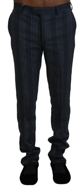 Elegant Multicolor Pure Wool Trousers Trousers Favorite Customer