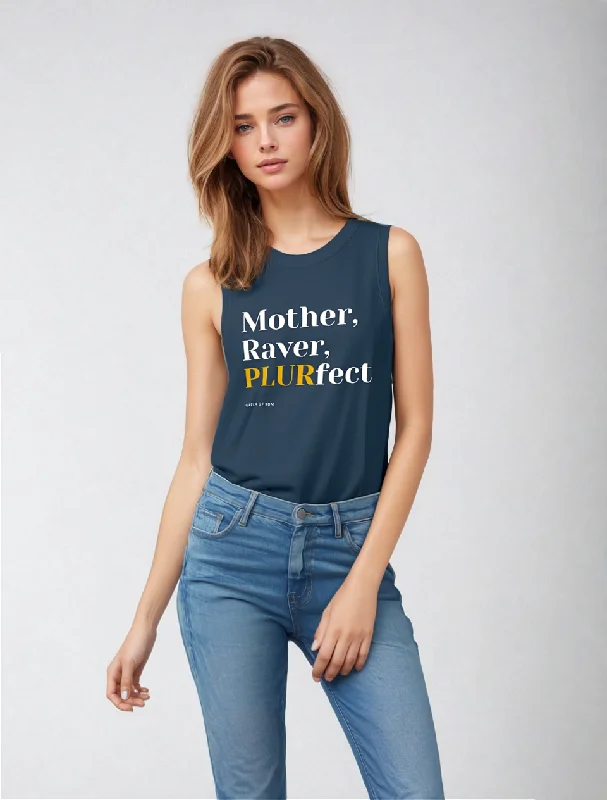 PLURfect Mother Curvy Relaxed Tank Top tie dye tank