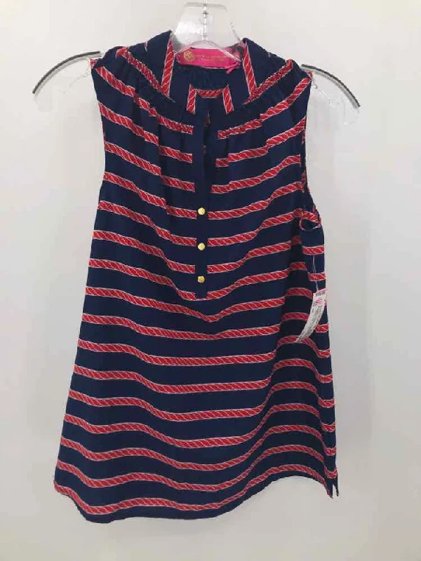 Pre-Owned Macbeth Collection Navy Size XS Stripe Tank Top rhinestone tank top