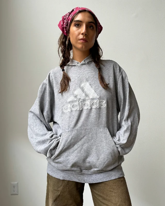 00's Adidas Embroidered Front Hoodie Sweatshirt - XL Oversized Hoodie Comfort Casual 00's Adidas Embroidered Front Hoodie Sweatshirt - XL Oversized Hoodie Comfort Casual